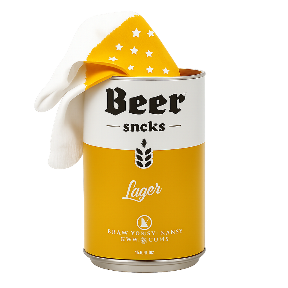 Grappige sokken met een bierprint